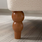 Aksamitny fotel akcentowy 37,8" z ergonomicznym podparciem lędźwi