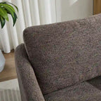 Περιστρεφόμενη πολυθρόνα με επένδυση chenille και μαλακό κάθισμα – 31.5"W