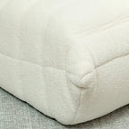 Πολυθρόνα δαπέδου τύπου πουφ με teddy fleece και αφρό υψηλής πυκνότητας