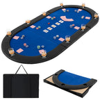84 x 42 Inch klappbare Poker-Tischauflage für 10 Spieler