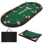 84 x 42 Inch klappbare Poker-Tischauflage für 10 Spieler