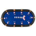 84 x 42 Inch klappbare Poker-Tischauflage für 10 Spieler