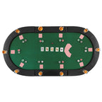 84 x 42 Inch klappbare Poker-Tischauflage für 10 Spieler