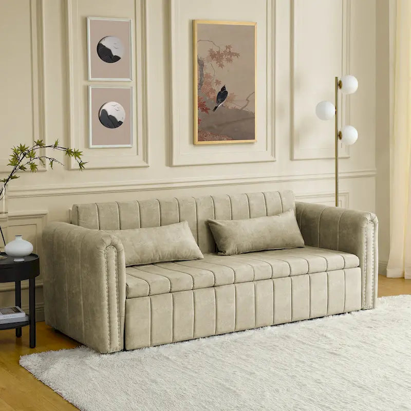 3-in-1-Schlafsofa zum Ausziehen mit Schubladen