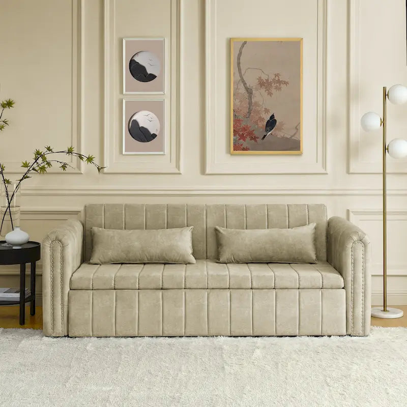3-in-1-Schlafsofa zum Ausziehen mit Schubladen