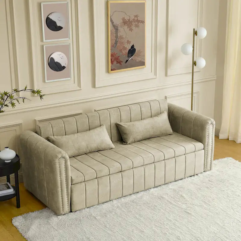 3-in-1-Schlafsofa zum Ausziehen mit Schubladen