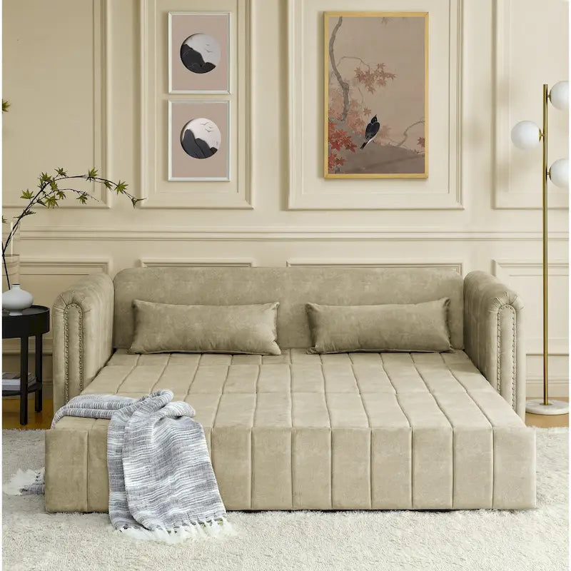 3-in-1-Schlafsofa zum Ausziehen mit Schubladen