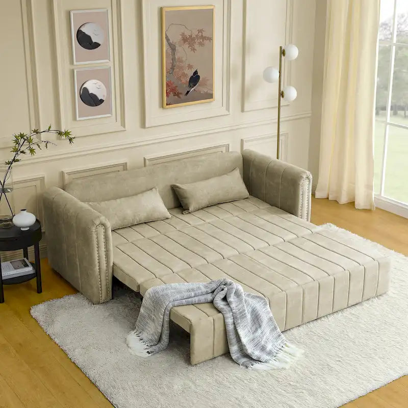 3-in-1-Schlafsofa zum Ausziehen mit Schubladen