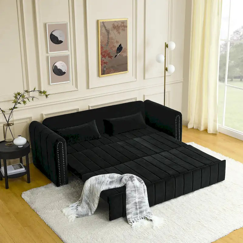 3-in-1-Schlafsofa zum Ausziehen mit Schubladen