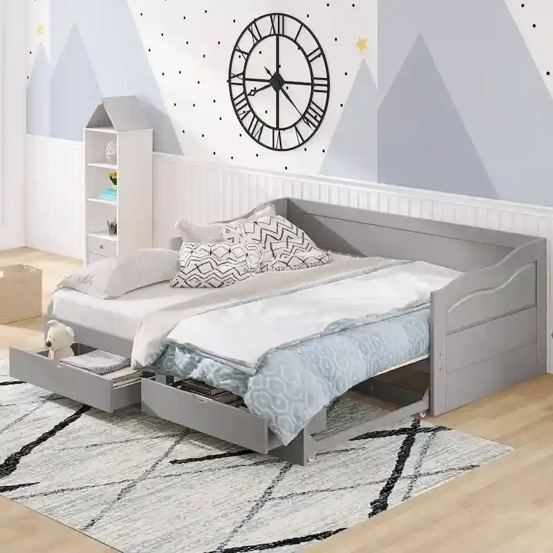 Cama diván con cama nido