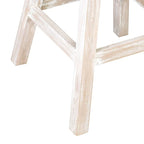 Drehbarer Barhocker aus Kokosnussschale mit Mango-Holzgestell