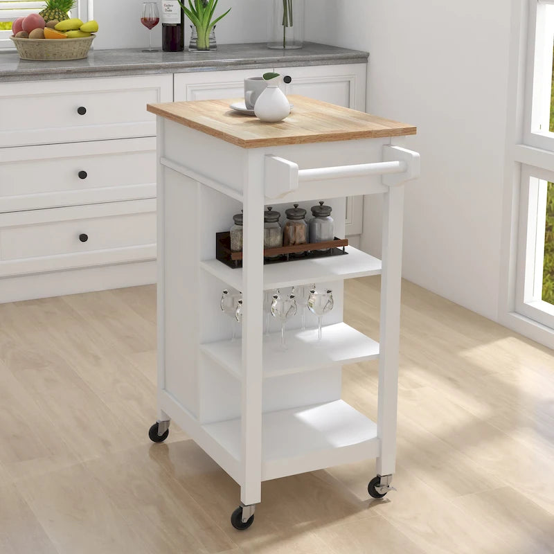 Carrito isla de cocina con ruedas