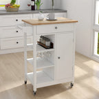 Carrito isla de cocina con ruedas