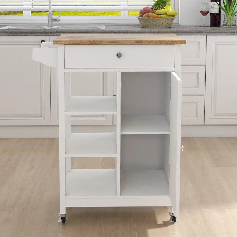 Carrito isla de cocina con ruedas