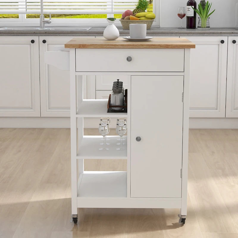 Carrito isla de cocina con ruedas