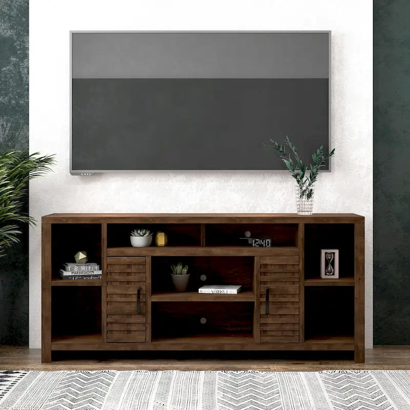 74 Inch TV Stand Console for TVs up to 85 Inches, No Assembly Required