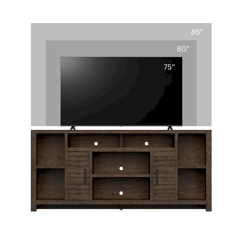 74 Inch TV Stand Console for TVs up to 85 Inches, No Assembly Required
