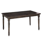 Table à manger rectangulaire 29H x 60W x 36D - pieds tournés