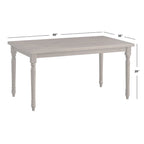 Table à manger rectangulaire 29H x 60W x 36D - pieds tournés
