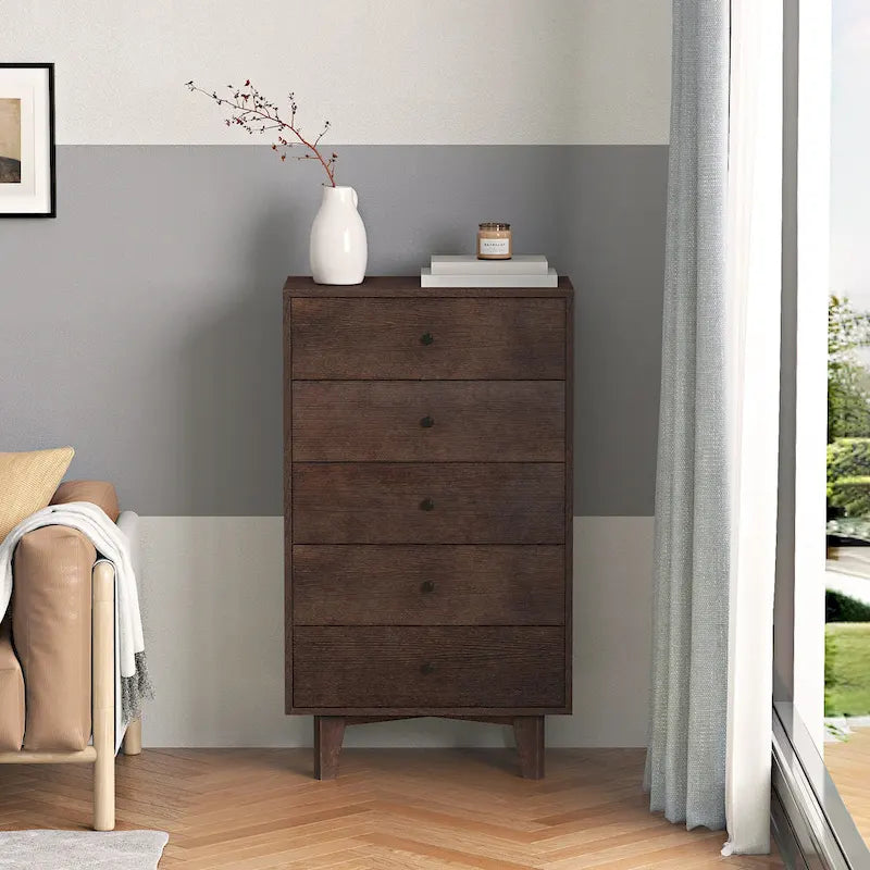 Houten dressoirkast met 7 laden