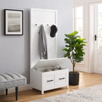 Recibidor con banco de almacenamiento - 19d x 30w x 70.25"h