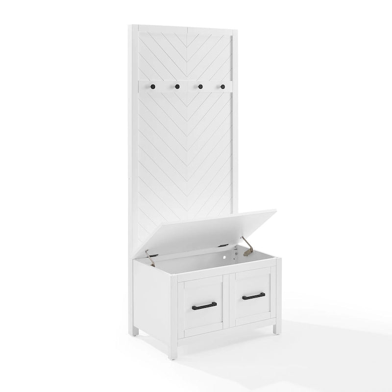 Recibidor con banco de almacenamiento - 19d x 30w x 70.25"h