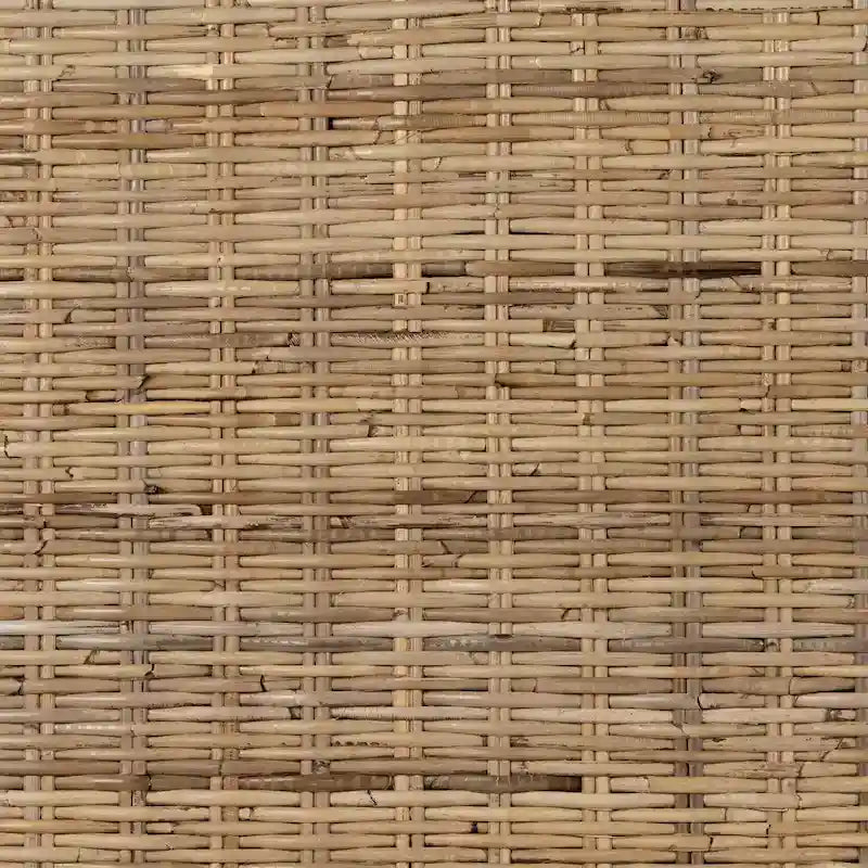 Wandmontiertes Kopfteil aus geflochtenem Rattan
