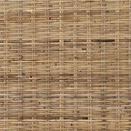 Wandmontiertes Kopfteil aus geflochtenem Rattan