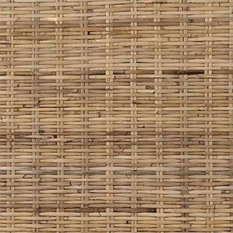 Wandmontiertes Kopfteil aus geflochtenem Rattan
