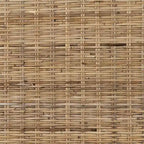 Wandmontiertes Kopfteil aus geflochtenem Rattan