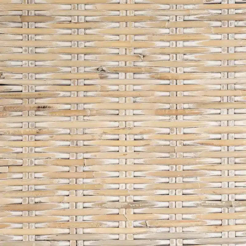 Wandmontiertes Kopfteil aus geflochtenem Rattan