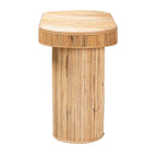 Table console bohème en rotin naturel