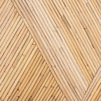 Table console bohème en rotin naturel