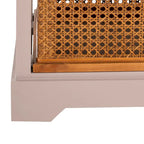4-Drawer Storage Cabinet with Cane Baskets - 29W x 14D x 30H