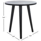 Runder Beistelltisch 16" B x 16" T x 16" H