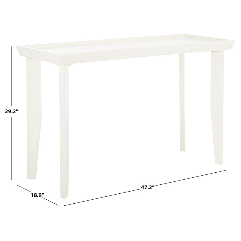 Consoletafel van 47" met gebogen poten