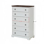 6-Drawer Dresser with Wide Slides – Bedroom Storage Organizer