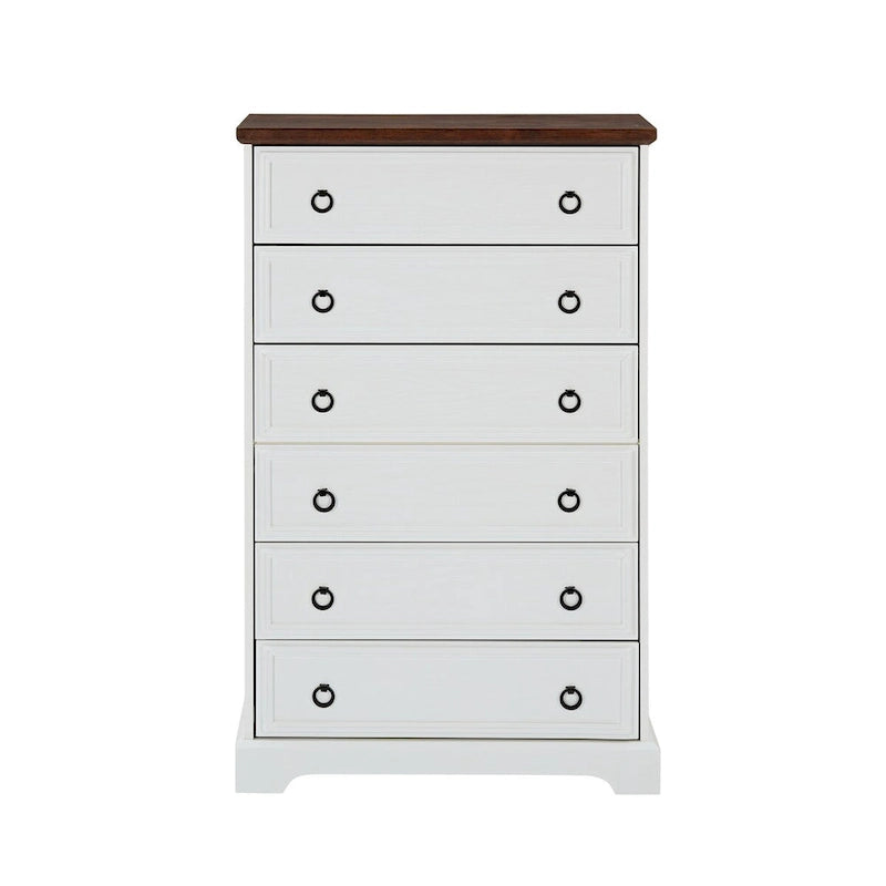 6-Drawer Dresser with Wide Slides – Bedroom Storage Organizer