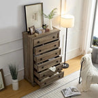 6-Drawer Dresser with Wide Slides – Bedroom Storage Organizer