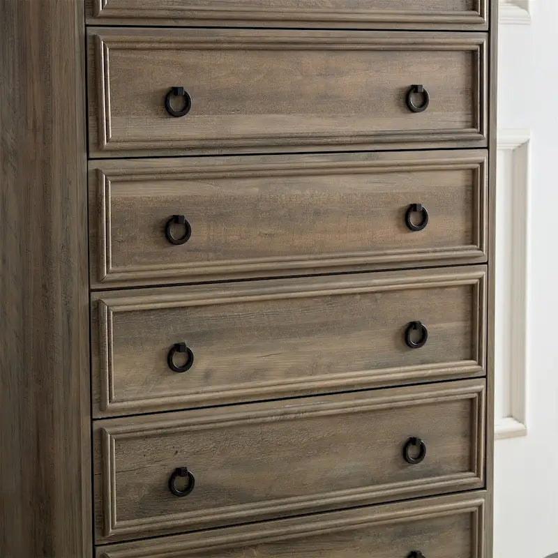 6-Drawer Dresser with Wide Slides – Bedroom Storage Organizer