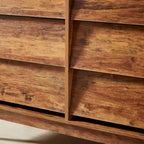 Commode double à 6 tiroirs avec détails à bord biseauté