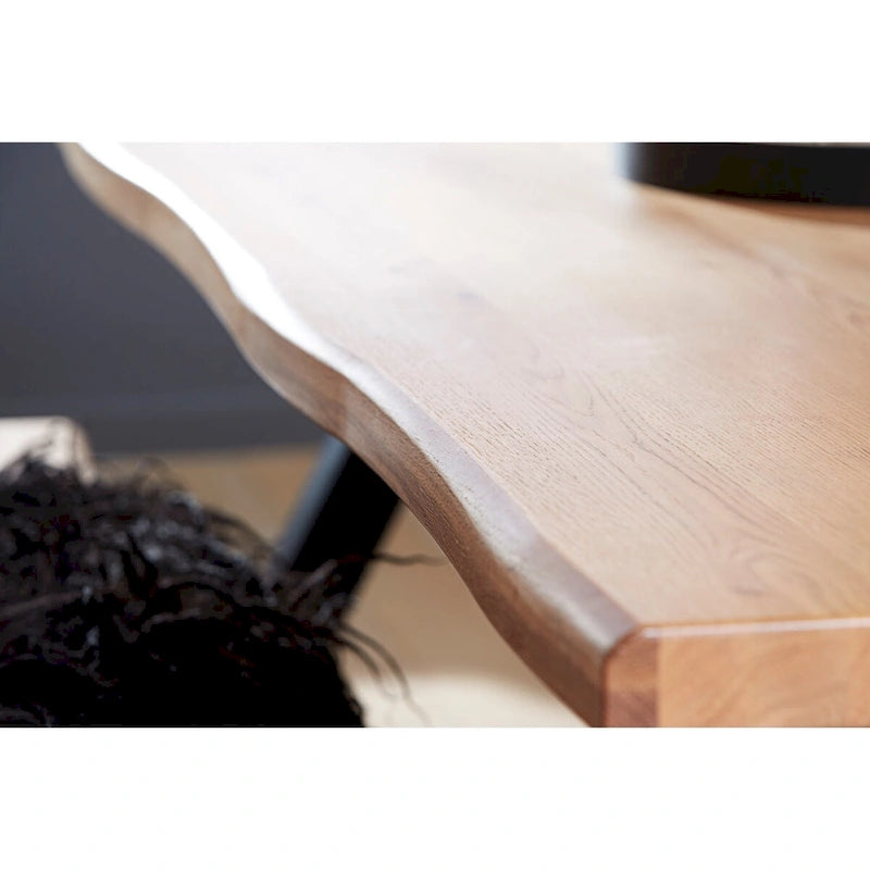 Scandinavische eettafel met golvende rand - 39.4W x 82.6L x 29.5H