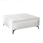 35-Inch Square Storage Ottoman Coffee Table with Lift Top